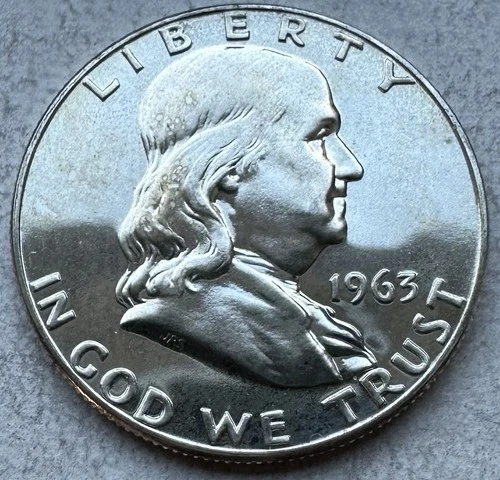 1963 Proof Franklin Half Dollar 90% Silver-INV#8361