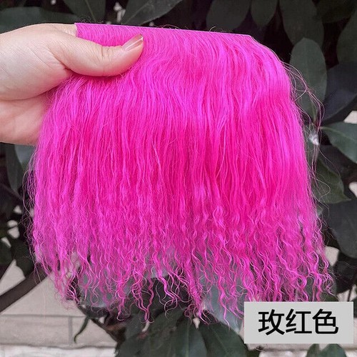 Belleza Niñas Lana Cordero Granja Piel Peluca Peluca Pelucas Pelucas Pelucas Café - Imagen 33 de 36