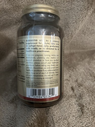 Solgar Vitamin D3 Cholecalciferol 25 mcg 1000 IU 250 Softgels - Picture 3 of 4