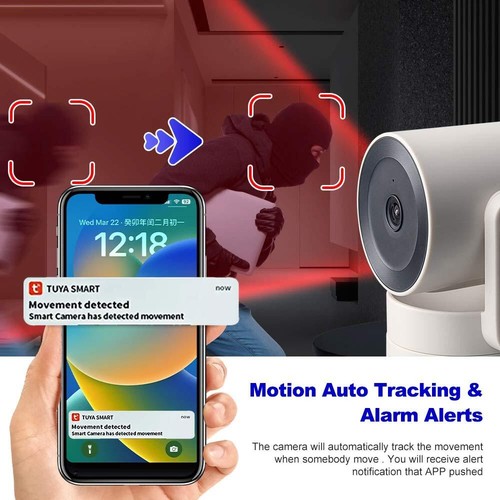 Indoor Home Security Camera for Dog/Cat Monitor Pan&Tilt 2 Way Talk Night Vision - Picture 5 of 21