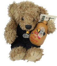 First Main Honey Bear Plush with Honey Pot Bee my Honey with Bees 11"