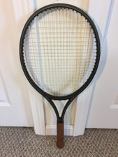 Prince Graphite Comp Series 110 Tennis Racket OverSize Leather Grip 4 1/2 Nice 