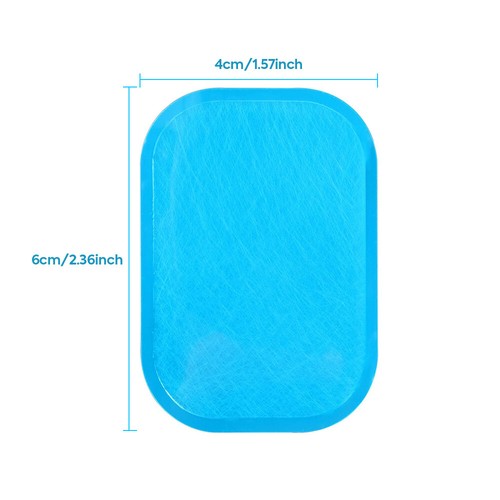 Lot De 9 électrodes De Rechange Wangjiangda – Gel Pour Ceinture Abdominale, Carrées 10x10cm Et Ovales 7x10cm