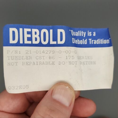 5x Diebold Safe Deposit Lock Tumblers #6 21-014279-0-00-G for 175 Series - Picture 3 of 4