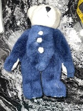 vintage Boyd's Bear Guinella blue cream roses plush stuffed Bear 1999