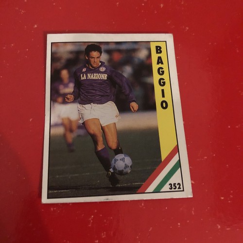 R. Baggio (Fiorentina) - Originalfigur Il grande football '91 Vallardi 352