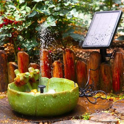Solar Teichpumpe Solarpumpe Gartenteich Pumpenset Springbrunnen Teich 5W 225L/H - Bild 14 von 15