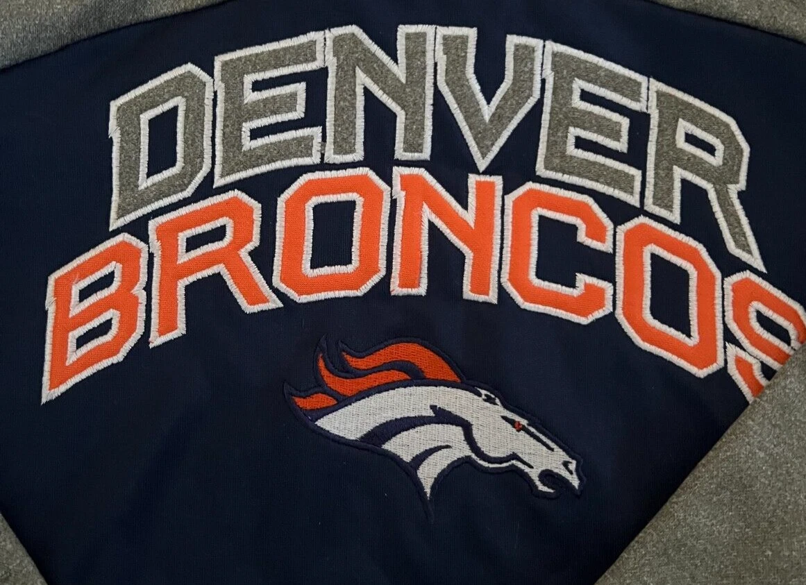 VETEMENTS Felpa con cappuccio NFL Team Apparel Youth Boy's Small (8) Denver Broncos