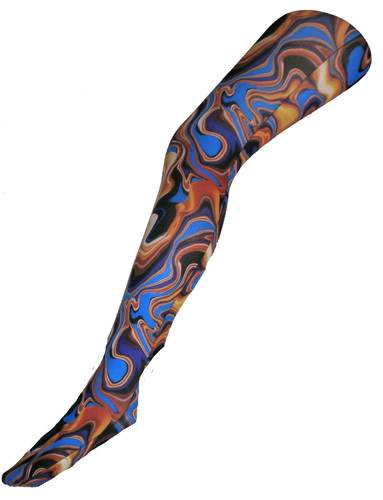 Patterned Printed Colourful Tights Alternative 60's 70's psychedelic Funky Pop - Picture 24 of 126