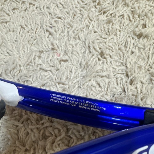 Prince Rage Oversized Tennis Racquet  Blue White PSG Vibration System - Picture 4 of 12