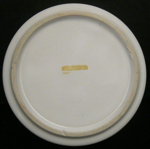 VINTAGE ASHTRAY FROM HAWAII WHITE WITH SUNSET SCENE 5" ROUND HAWAII SCENE - Picture 2 of 4
