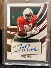 JERRY RICE 2022 IMMACULATE ALL-TIME GREATS HOF VALLEY STATE AUTOGRAPH AUTO 25/25