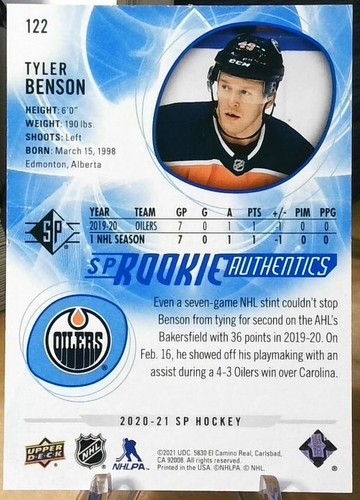2020-21 Upper Deck SP Rookie Authentics u-pick - Picture 34 of 54