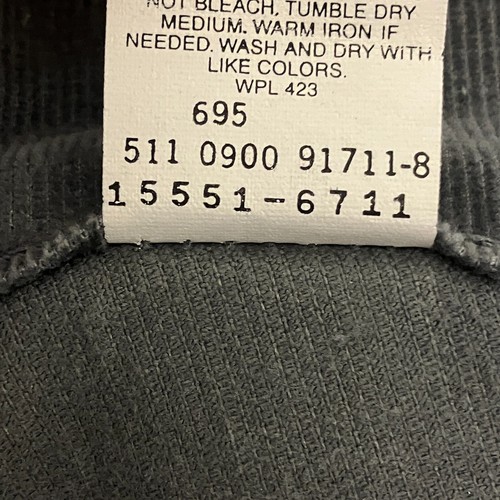 Vintage Levi's 550 Corduroy Jeans Relaxed Tapered Grey Womens 12 31W 29L USA - Picture 5 of 15