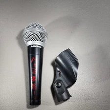 TESTED Samson M10 Handheld Dynamic Microphone Good Condition W/ Shure Mic Clip