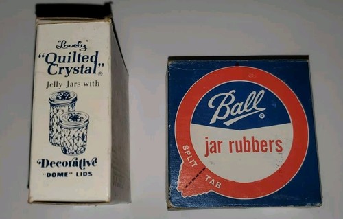VTG Ball Split Tab Canning Jar Rubbers~2 boxes~24 Sealing Rings~New Old Stock - Picture 4 of 12