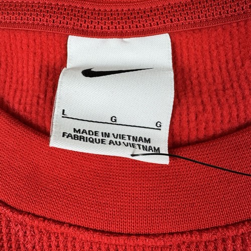 Neu mit Etikett Nike Ohio State Buckeyes Fußball Waffelmuster Strick Sweatshirt mit Rundhalsausschnitt rot Herren L - Bild 4 von 8