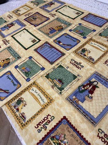 Debbie Mumm for SSI Creative Woman Multicolor VTG Cotton Fabric HTF 23” X 44” - Picture 10 of 10