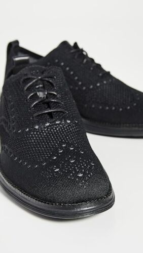 Cole Haan Hombre Original Grand Stitchlite Wing Oxford Negro Negro 12 m - Imagen 4 de 6