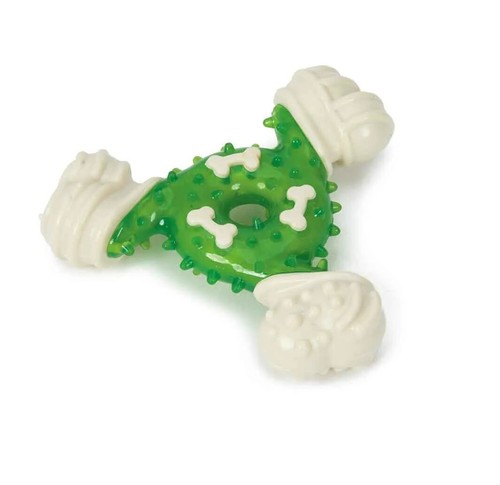 Poderoso triángulo juguete para perro de 4,5 pulgadas resistente masticable goma rebote textura única - Imagen 25 de 30