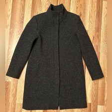 Theory Layti Wool Blend Button Up Coat M
