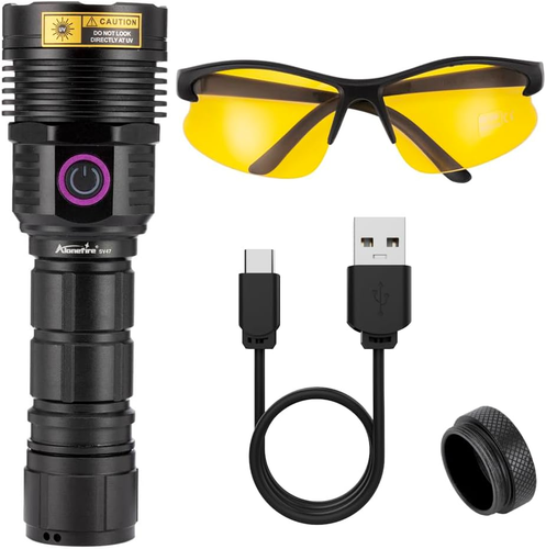 Alonefire SV47 12W 365Nm UV Flashlight USB Rechargeable Long Range Ultraviolet B - Picture 7 of 12