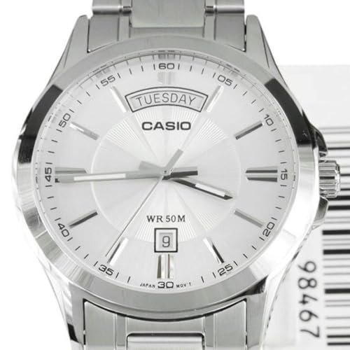 Casio MTP-1381D-7AVDF Men's Quartz Watch NEW Analog Stainless Steel Band - Picture 4 of 8