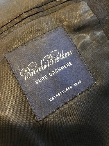 Brooks Brothers 100% Cashmere Blazer Jacket Sport Coat Black 42L EUC Retail $398 - Picture 5 of 7