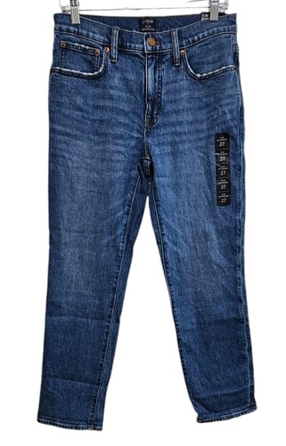 J. Crew Slim Boyfriend Jeans Damen Blau Stretch Denim Distressed 27 Neu mit Etikett - Bild 3 von 17