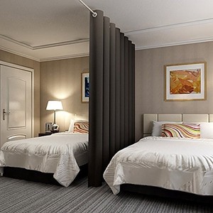 Details About Black Privacy Curtain Room Divider Drape 10 X 8 Dorm Work E Bedroom Hide