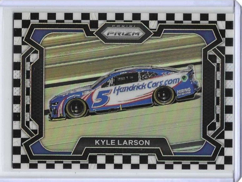 2024 PANINI PRIZM KYLE LARSON CHECKERED FLAG PRIZM RIDES #73 62/75