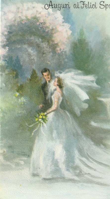 3 THREE  Italian Wedding card Auguri ai Felici Sposi