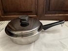 Amway Queen Stainless Steel Multi Ply 18/8 Suacepan&Lid Made In USA NICE!