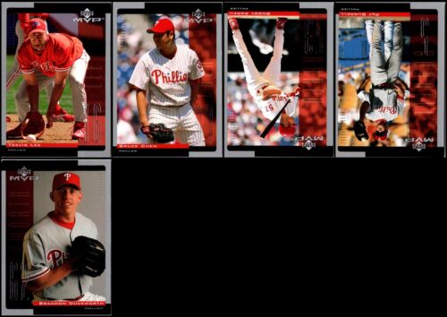 2001 Upper Deck MVP Philadelphia Phillies (5) Card Lot - FINAL OFFER – BUY BE...