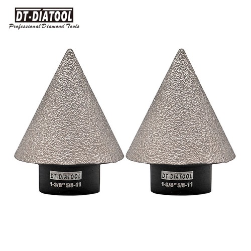 2pcs 35mm Diamond Chamfer Finger Milling Bit 1-3/8" Tile Hole Saw Cone Drill Bit