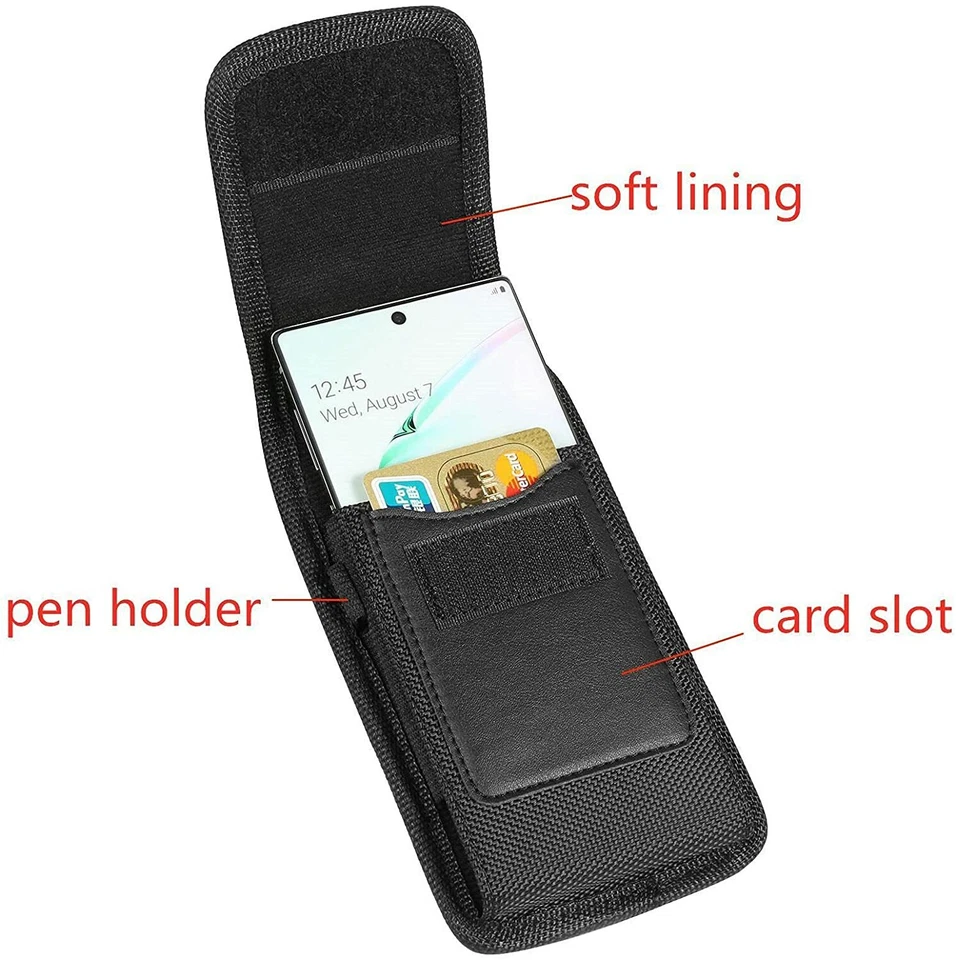 For Verizon Orbic Journey V ORB2200LBVZ Case Belt Clip Holder W/ Card Slot - Image 3 of 4