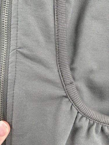 Mur mur ulinity zip up vest with hood grey Y2k Lagenlook gorp core size small - Picture 9 of 17
