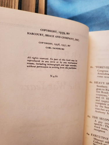 Carl Sandburg Abraham Lincoln: The War Years Volumes 1-4 1939 Edition. - Imagen 9 de 11