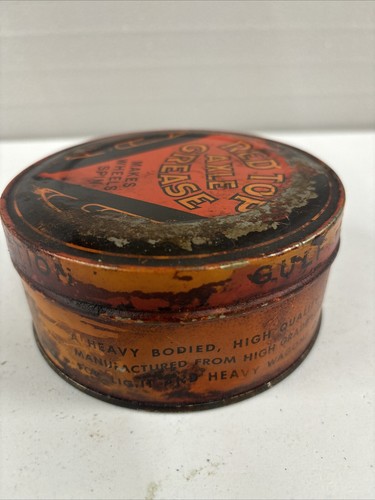Vintage ROTES OBERACHSFETT eine Pfund Dose - Bild 4 von 9