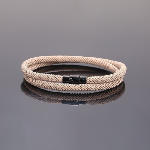 UK New Minimalist Mens Rope Bracelet Double Layer Survival Bracelets - Picture 13 of 21