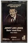 Jerry Lee Lewis Doin’ Just Fine Audio Cassette Tape 1982 Accord 8 Tracks 4XJ7903