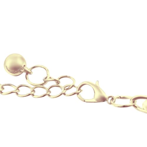 Metall Gürtel Bund Gold Splitter Farbe Riemen Taillenkette Damen mit Perlen Perlen - Bild 9 von 14