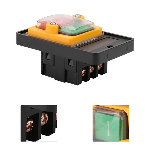 AC220V/380V 10A Wasserdicht Ein/Aus Drucktaster Schalter Drucktaster - Bild 11 von 12