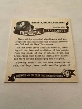 1949 Nazareth Galilee Palestine Sawyer's View Master Booklet