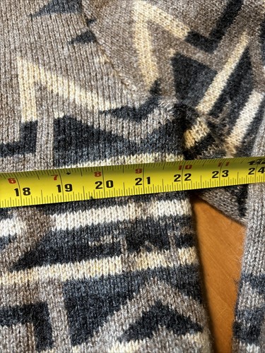 180 Pendleton Southwestern Grampa Shetland Shawl Cardigan Sweater L Washable - Picture 5 of 9