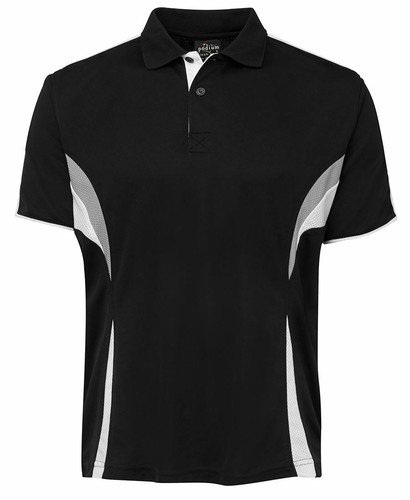 Podium Team Wear Cool Train Hard Polo with Sewn Mesh Panel Better Breathablility - Picture 65 of 72