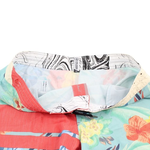 Volcom Slingers Mens Size 40 Multi Color Flowers Surfing Board Shorts Trunks - Picture 9 of 12