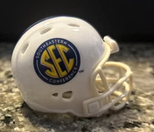Southeastern Conference Mini Helmet Riddell 2” Pocket Pro Revolution 2014 White