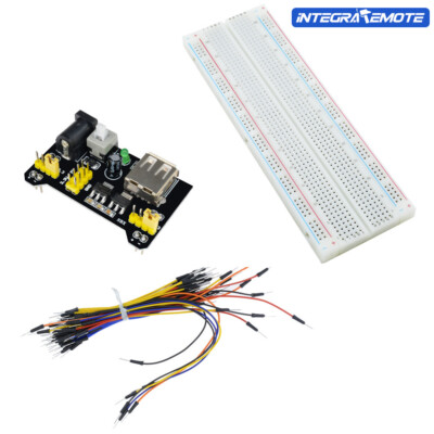 MB-102 Power Supply Solderless 65PCS Jumper Cable 830 Tie Points Breadboard