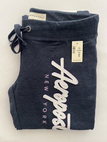 Aeropostale Aero Script Logo Womens Fit & Flare Sweat Pants Slim Fit XS S M L XL - Picture 11 of 22